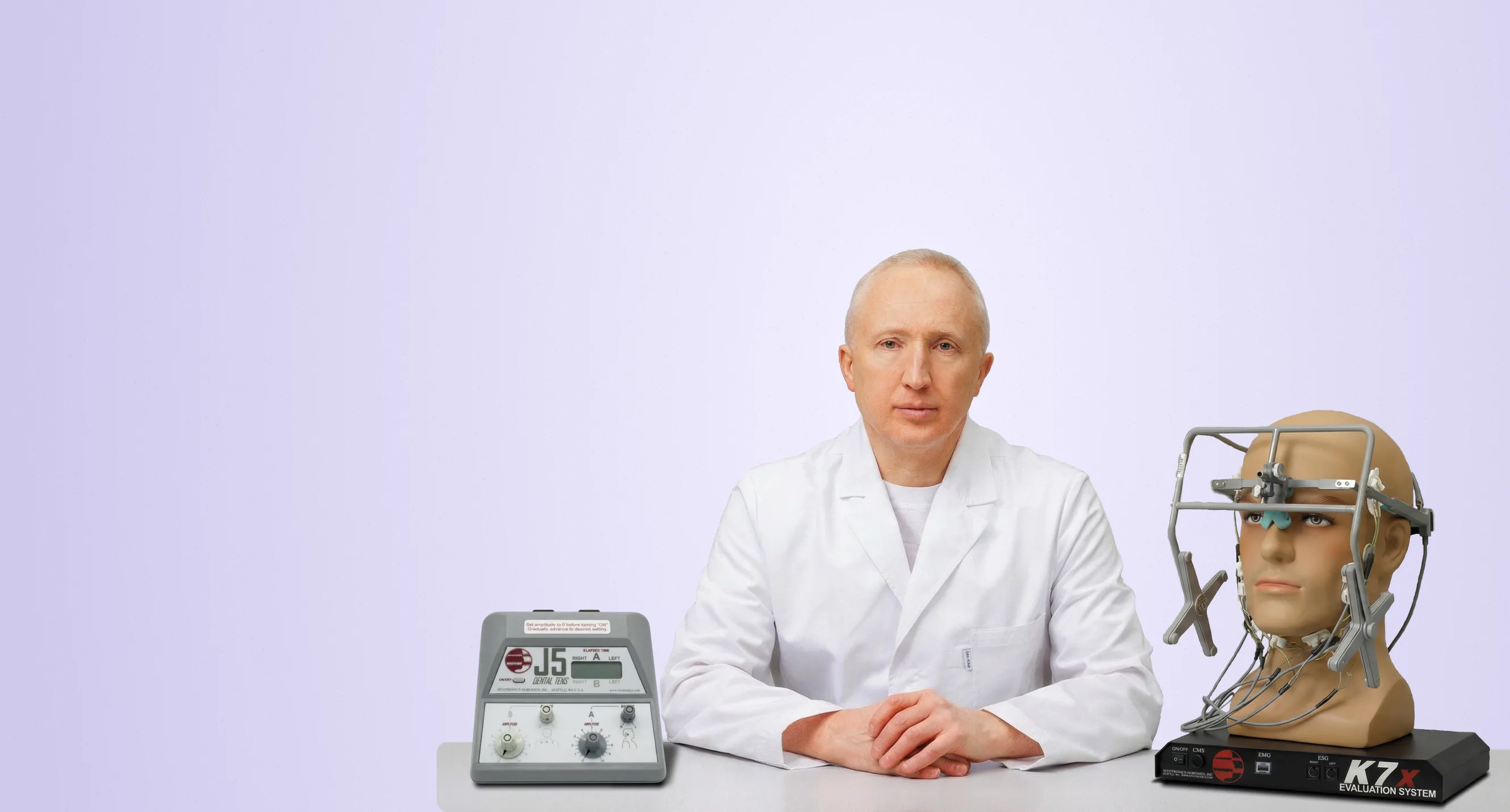 Hero image showing a professional dental treatment setting